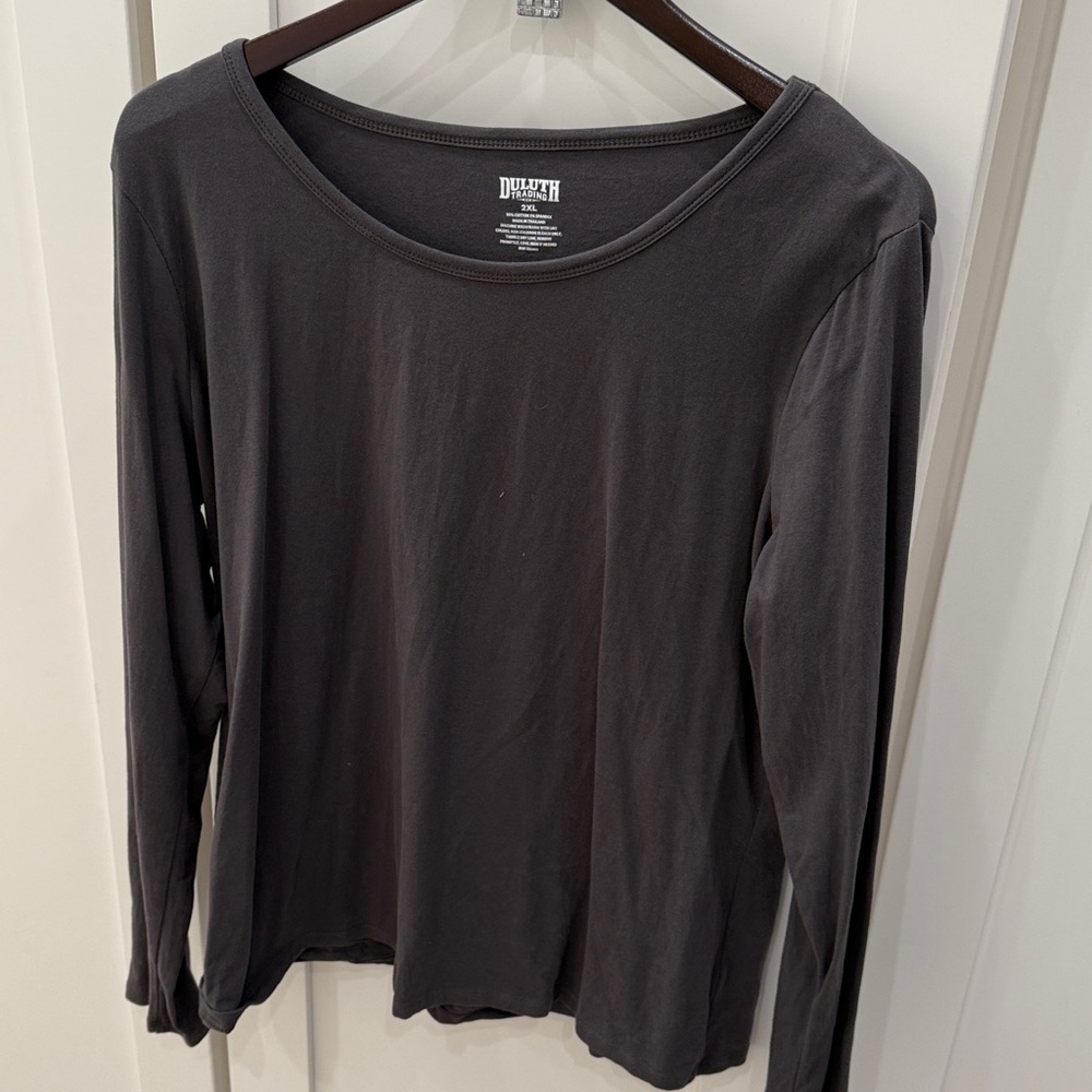 Duluth Trading Co Long Sleeve Tee - Dark Gray